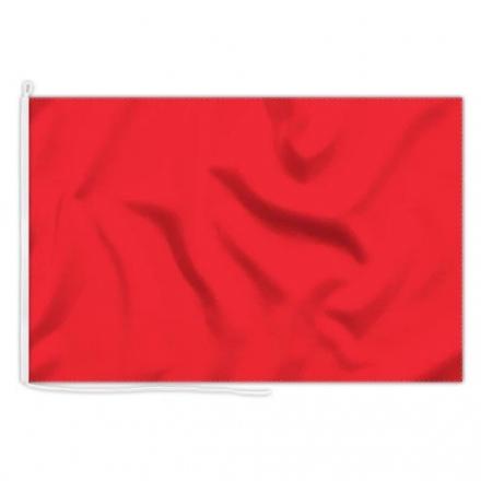 BANDIERA ROSSA IN STAMINA DI POLIESTERE 100% A NORMA 80x90