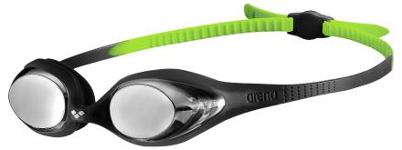 OCCHIALINO ARENA SPIDER MIRROR BLACK-SILVER-GREEN