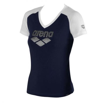 T-SHIRT ARENA CURBY BLU NAVY-BIANCA DONNA TAGLIA M