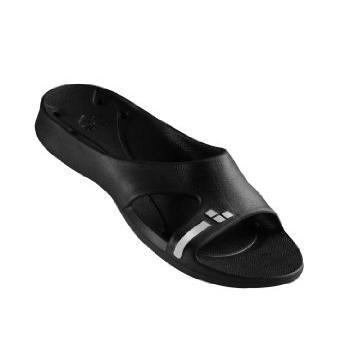 CIABATTE ARENA HYDROSOFT SLIDE DONNA NERA/SILVER TAGLIA 36