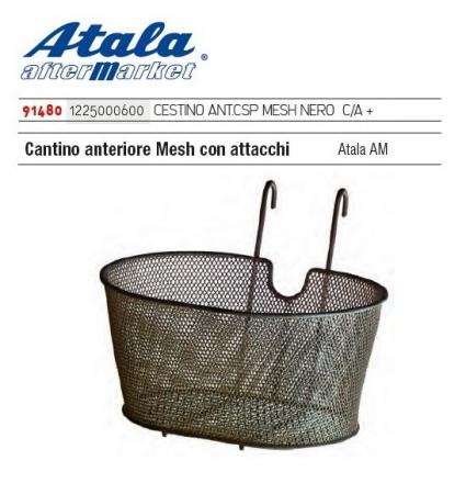 CESTINO ANTERIORE CSP MESH NERO CON ATTACCHI