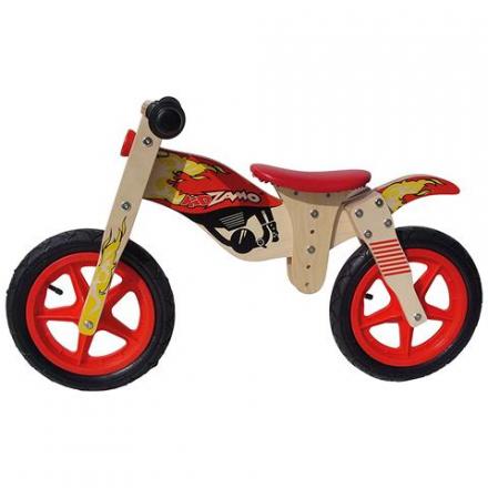 BICICLETTA SENZA PEDALI IN LEGNO KIDZAMO FLAME