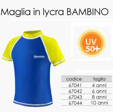 T-SHIRT LICRA BABY 6 ANNI