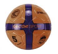 PALLONE CORSPORT CALCIO5 CUOIO SINTETICO CUCITO ARANCIO ROYA