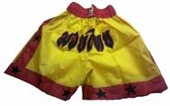 PANTALONE CORSPOR THAI-BOXE TG.L IN NYLON GIALLO