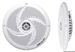 Casse stereo ultra piatte doppio cono bianche 6,5