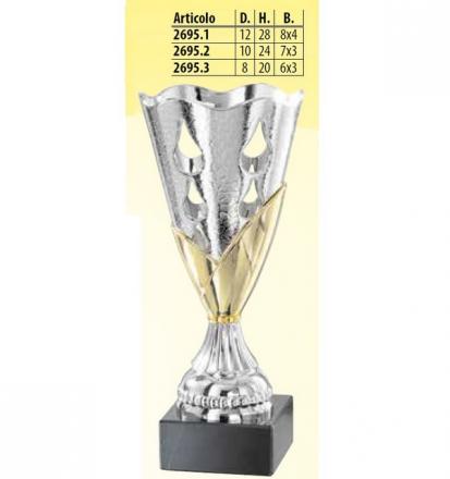 COPPA 20 CM ALTEZZA 8 CM DIAMETRO BASE 6x3cm 2695-3