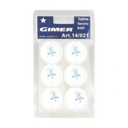 PALLINE GIMER 1 STELLA 6 PEZZI BIANCHE