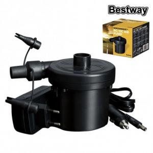 GONFIATORE BESTWAY AC/DC AIR PUMP 12V CON ADATTATORE 220V