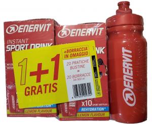 INSTANT SPORT  DRINK 20 BUSTINE da 16 gr LEMON + BORRACCIA