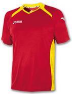 MAGLIA JOMA CHAMPION II ROSSO GIALLO MANICA CORTA