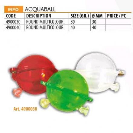 GALLEGGIANTE AD ACQUA TRASPARENTE MULTICOLOR GR.30 LINEAEFFE