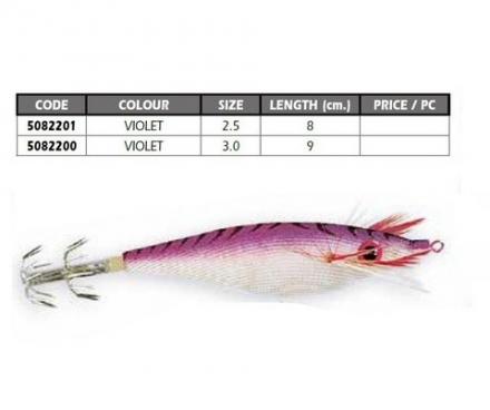TOTANARA LINEAEFFE SQUID JIG SETA VIOLA MM.90 3.0DIKI DIKI