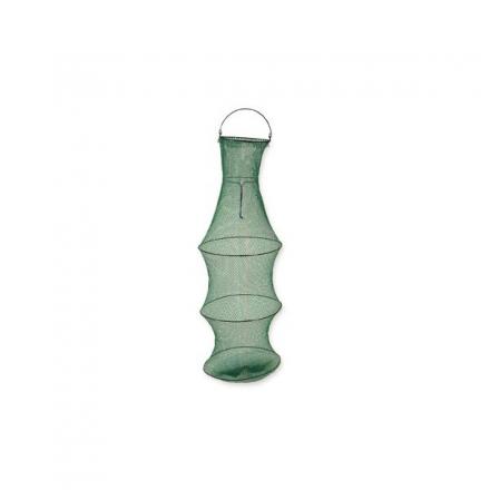 PORTA PESCI NASSA 4 CERCHI + MANICO Size30x46 Mesh7,5 Cm20