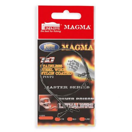 CAVETTO ACCIAIO CON GIRELLE E MOSCHETTONE CM 23 KG3 pezzi 2