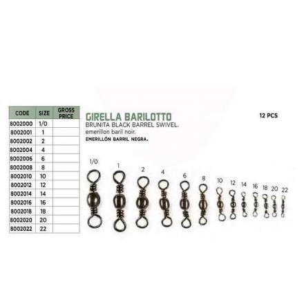 GIRELLA EXTRA N.18 BARILOTTO BRUNITA 12 PEZZI