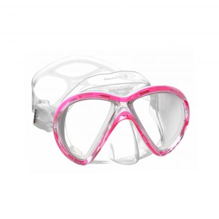 MASCHERA MARES X-VU LIQUIDSKIN TRASPARENTE-PINK