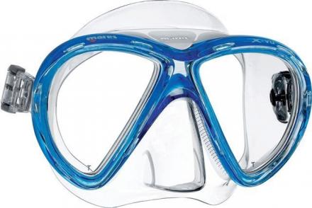 MASCHERA MARES X-VU TRASPARENTE-BLU