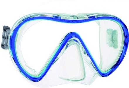 MASCHERA MARES VENTO TRASPARENTE-BLU
