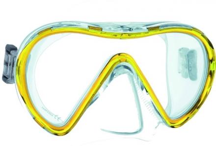 MASCHERA MARES VENTO TRASPARENTE-GIALLA