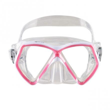 MASCHERA MARES PIRATE 10 TRASPARENTE-ROSA