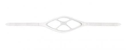 CINTURINO MARES PER MASCHERA IN LIQUIDSKIN BIANCO