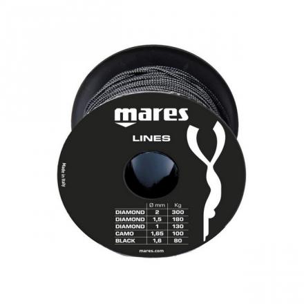 SAGOLA MARES LINEA BLACK1.6MM 50MT