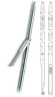 ASTA OMER TAHITIANA INOX D.6x75 FUCILE 46  ALETTA 6