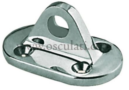 Basetta inox per lifeline occhio 10 mm