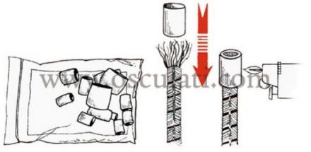 Terminali in plastica per cime