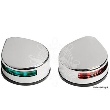 Fanale laterale inox lucido