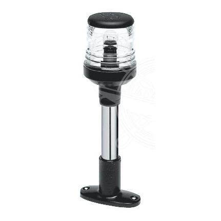 Asta con fanale nero 20 cm
