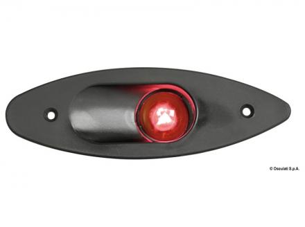 Fanale ABS ad incasso rosso/nero