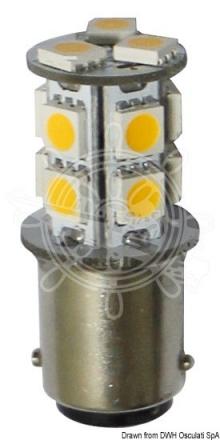 Lampadina LED 12/24 V BA15D 2W 140 lm