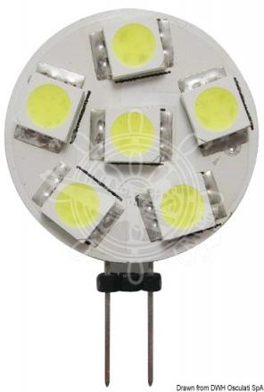 Lampadina 6 LED G4  24 mm attaco laterale