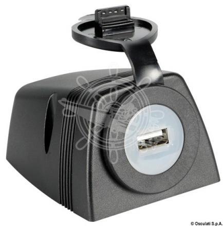 Presa USB con carenatura per fissaggio su piano