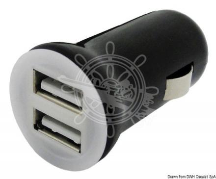 Adattatore presa corrente/doppia USB