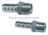 Portagomma maschio inox 1/2