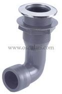 Scarico testa inox 90� 1