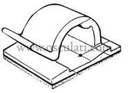 Fermacavo nylon 8 x 11 mm cf.100pc