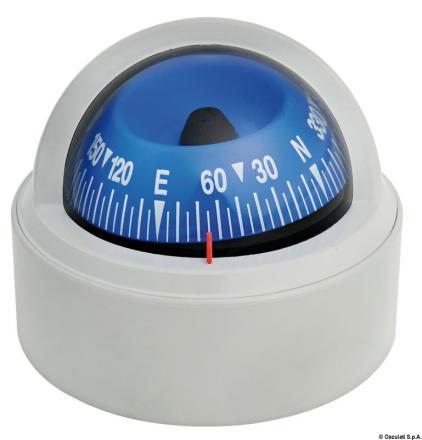 BUSSOLA RIVIERA COMET 1 SU PIANO GRIGIA A 81mm 25.006.01 OSCULATI
