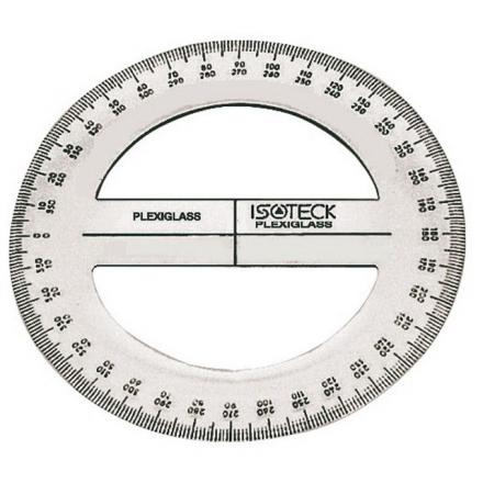 GONIOMETRO TRASPARENTE A 360 PLEXIGLASS D.130 mm 26.142.30