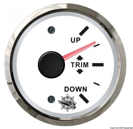 Indicatore trim 0-190 ohm bianco/lucida