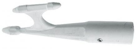 Gancio d'accosto polipropilene 30 mm bianco