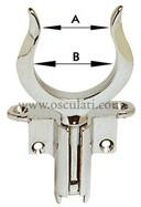 Scalmo ottone cromato abbattibile 12 x 50 mm