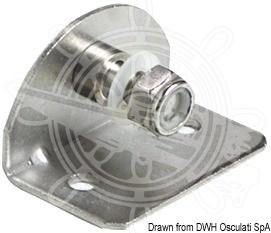 Piastrina 90� filetto 8 mm interno