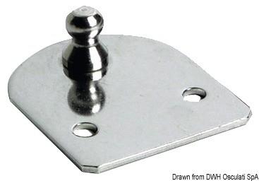 Piastrina piana sfera 10 mm compact