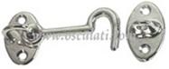 Gancio ottone cromato 60 mm