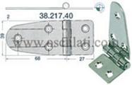 Cerniera inox asimm. 95x39 mm