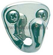 Gancio inox fuso 23x23 cf.10pc